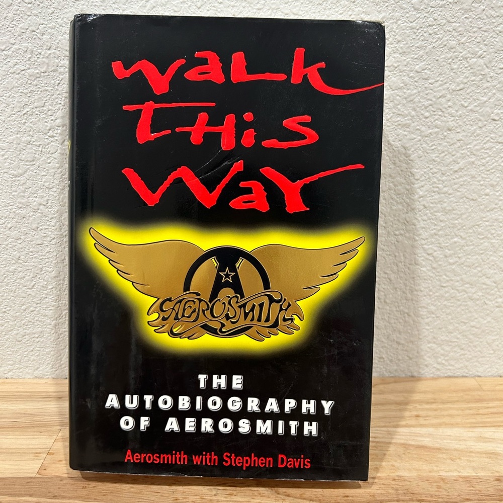 Walk This Way Autobiography Of Aerosmith Hardcover 1st Ed 1st Print 1997 Avon